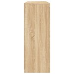 vidaXL Buffets avec lumières LED 3 Pièces chêne sonoma bois d'ingénierie