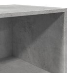 vidaXL Buffet haut gris béton 50x41x185 cm bois d'ingénierie