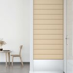 vidaXL Panneaux muraux 12 Pièces Crème 90x15 cm Tissu 1 62 m²