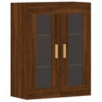 vidaXL Armoires murales 2 Pièces chêne marron bois d'ingénierie