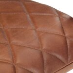 vidaXL Chaises à manger cantilever lot de 6 marron cuir véritable