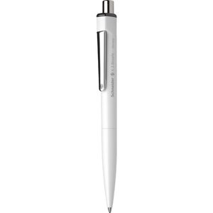 Stylo à bille K3 Biosafe blanc Pte Moyenne Noir SCHNEIDER
