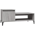 vidaXL Table basse Sonoma gris 100x50x45 cm Bois d'ingénierie