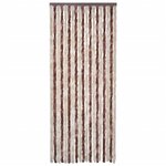 vidaXL Moustiquaire Beige et marron clair 56x200 cm Chenille