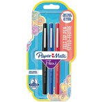 Paper mate flair original  3 feutres assortiment de couleurs  pointe moyenne 0.7mm