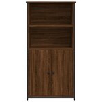 vidaXL Buffet haut chêne marron 62x36x121 5 cm bois d'ingénierie