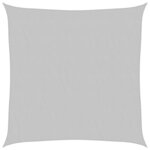 vidaXL Voile d'ombrage gris clair 2 5x2 5 m 100  polyester oxford