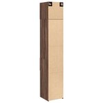 vidaXL Armoire de rangement mince chêne marron 40x42 5x225 cm
