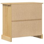 vidaXL Buffet Corona 87x40x76 cm bois massif de pin