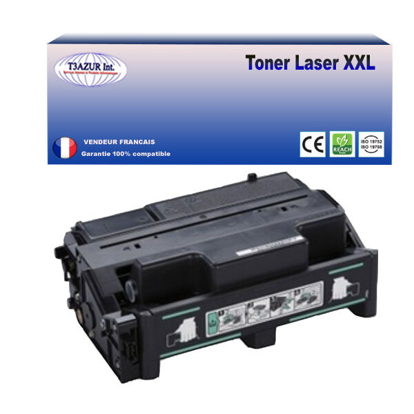 Toner compatible avec ricoh aficio sp5200  sp5210 remplace ricoh 406685/821229/sp5200he - 25 000 pages - t3azur