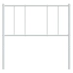 vidaXL Tête de lit métal blanc 100 cm