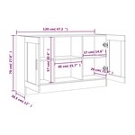 vidaXL Buffet Chêne fumé 120x30 5x70 cm Bois d'ingénierie