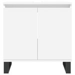 vidaXL Armoire de salle de bain blanc 58x33x60 cm bois d'ingénierie