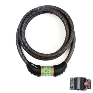 Cable Antivol Vélo 1 8 m Câble Combinaison Support Fixation Vélo