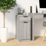 vidaXL Armoire de bureau Sonoma gris 33 5x50x75 cm Bois d'ingénierie