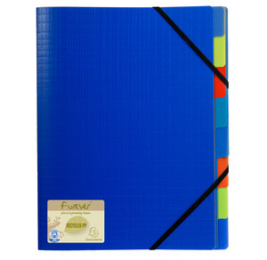 TRIEUR 8 comp 3 rabats PP FOREVER bleu EXACOMPTA