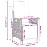 vidaXL Ensemble de 5 pièces pour salle à manger de jardin beige en poly rattan