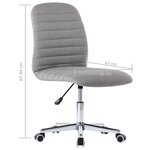 vidaXL Chaises à manger lot de 4 gris clair tissu