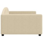 vidaXL Lit de repos crème 100x200 cm tissu