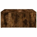 vidaXL Tables basses gigognes 2 Pièces chêne fumé bois d'ingénierie métal