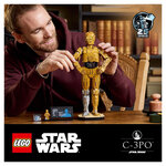 Set Collector LEGO Star Wars C-3PO™ - Détails Complexes et Support Inclus