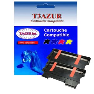 2 Toners compatibles ompatible avec Brother TN2220, TN2010 pour Brother HL2135, HL2135W - 2600 pages - T3AZUR