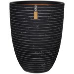 Capi Pot à fleurs Nature Row élégant bas 36x47 cm anthracite KRWZ782