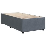 vidaXL Cadre de lit sans matelas gris foncé 90x200 cm velours
