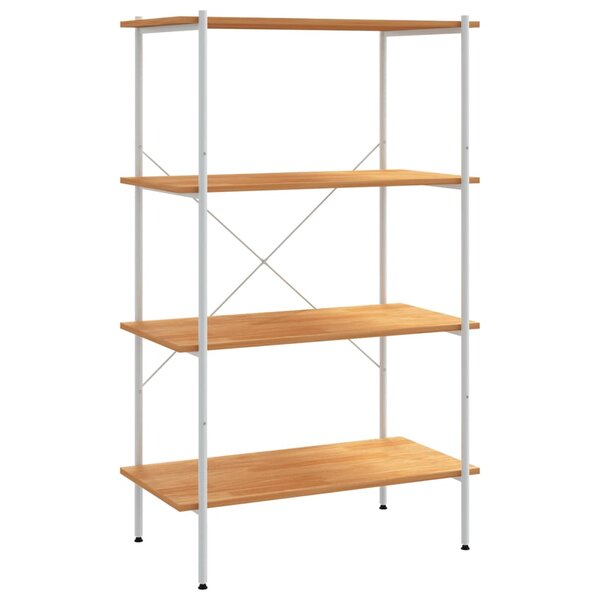 vidaXL Étagère à 3 niveaux Blanc et chêne 80x40x130 cm