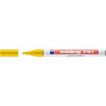 Marqueur Peinture 751 Jaune Pointe Ronde 1-2 mm x 10 EDDING