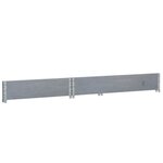 vidaXL Jardinière gris 120x80 cm bois massif de pin