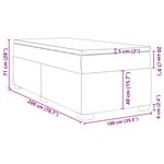 vidaXL Sommier à lattes de lit avec matelas Rose 100x200 cm Velours