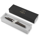 PARKER IM Stylo roller  espresso intense  Recharge noire pointe fine  Coffret cadeau