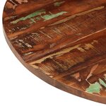 vidaXL Dessus de table Ø 80x1 5 cm rond bois massif de récupération