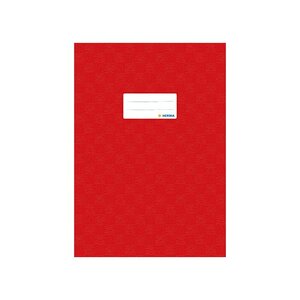 1x protège-cahiers format A4 en PP couverture rouge HERMA