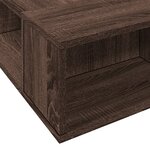 vidaXL Cadre de lit chêne marron 90x200 cm bois d'ingénierie