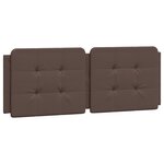 vidaXL Lit avec matelas marron 120x200 cm similicuir