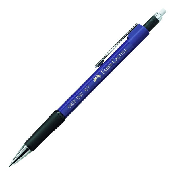 porte-mine GRIP 1347, bleu métallique 0,7 mm FABER-CASTELL