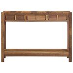 vidaXL Table Console 107x33x76 cm Bois Massif Récupéré