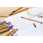 Colorparade de 10x20 stylos-feutres de dessin point 88 pointe 0 4mm en 20 couleurs assorties STABILO