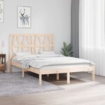 vidaXL Cadre de lit bois de pin massif 120x190 cm petit double