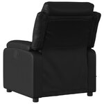 vidaXL Fauteuil de massage inclinable Noir Similicuir