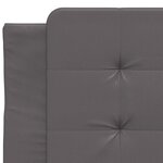 vidaXL Coussin de tête de lit gris 80 cm similicuir