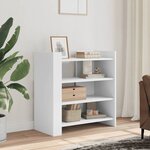 vidaXL Buffet blanc 73 5x35x75 cm bois d’ingénierie