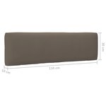 vidaXL Salon de jardin palette 4 Pièces et coussins pin imprégné de blanc