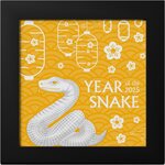 Pièce de monnaie en Argent 1000 Togrog g 31.1 (1 oz) Millésime 2025 Shaped Lunar Year NIMBLE SNAKE