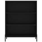 vidaXL Armoire à étagères noir 69 5x32 5x90 cm bois d'ingénierie