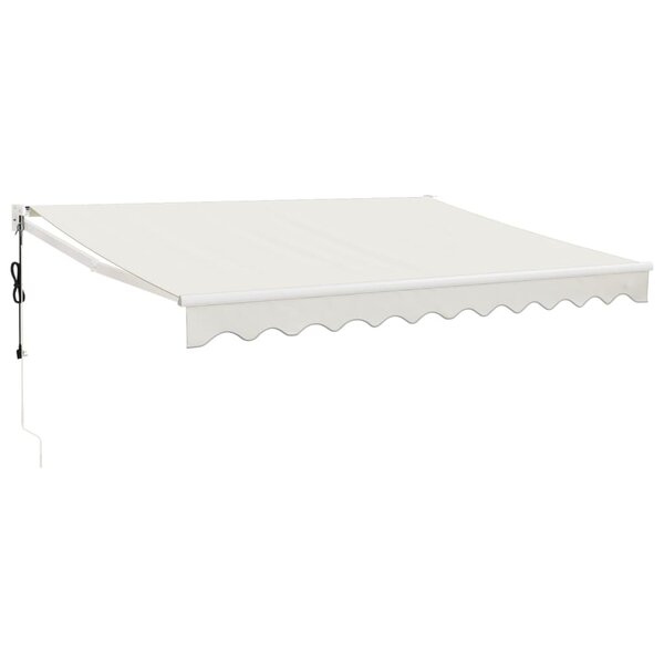vidaXL Auvent rétractable automatique crème 3x2 5 m