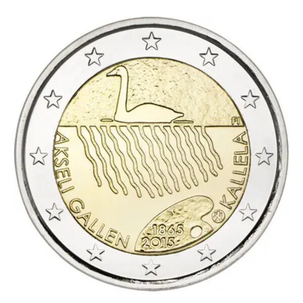 2 euros commémorative Finlande 2015 - Akseli Gallen-Kallela.