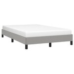 vidaXL Cadre de lit gris clair 120x190 cm tissu